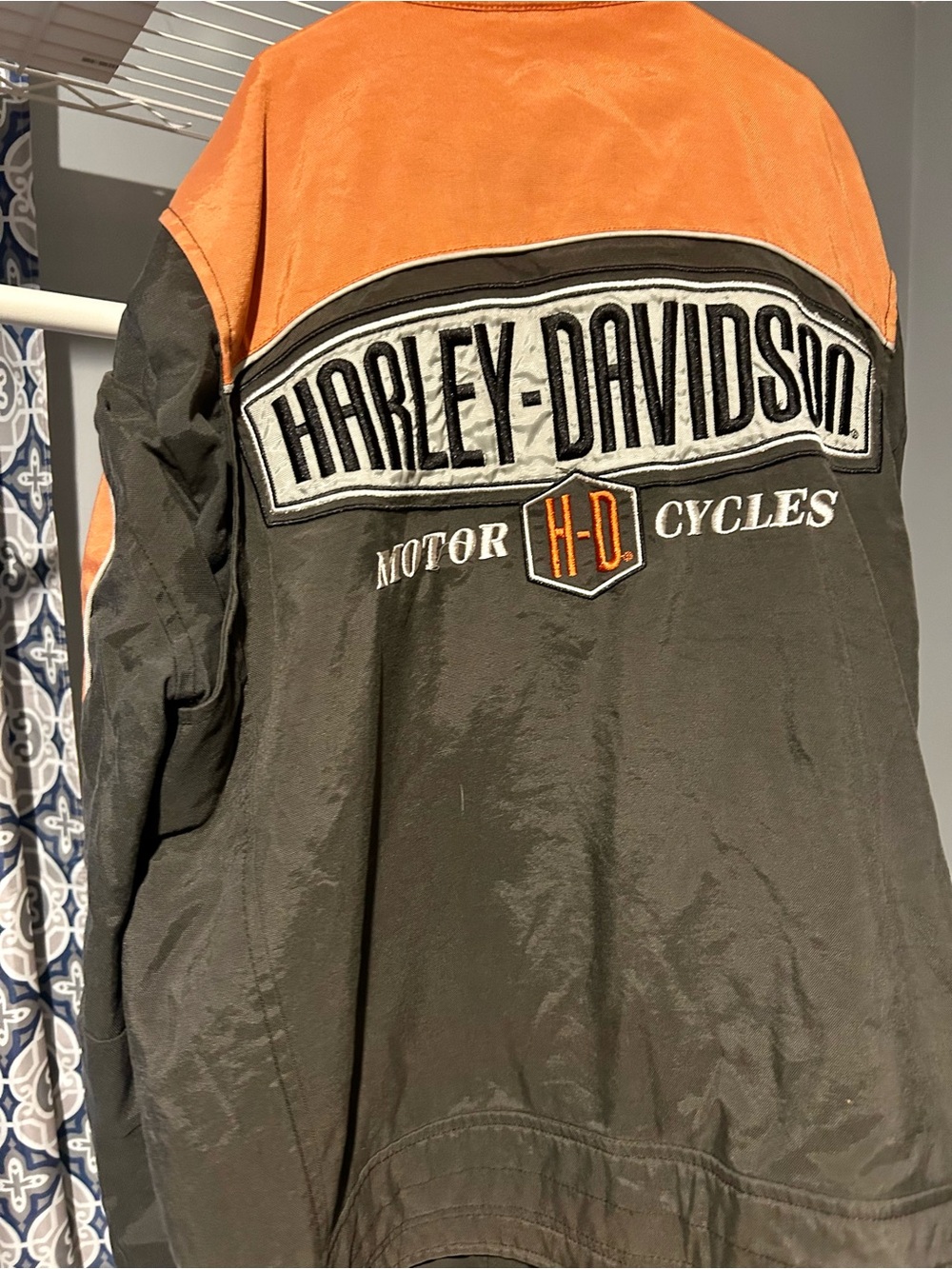 Harley-Davidson Orange and Black Motor Cycle Jacket
